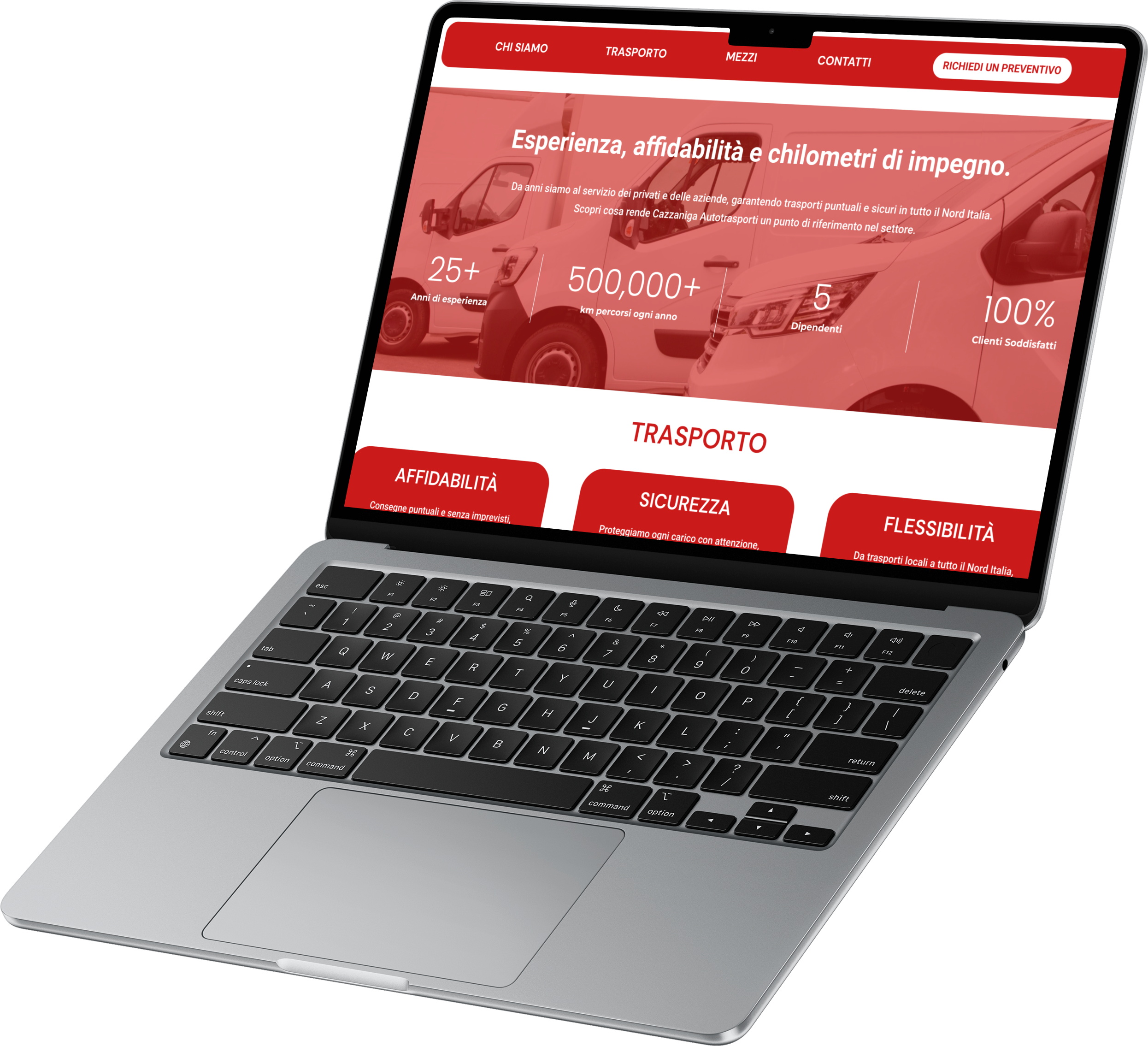 mockup pc home page sito web cazzaniga