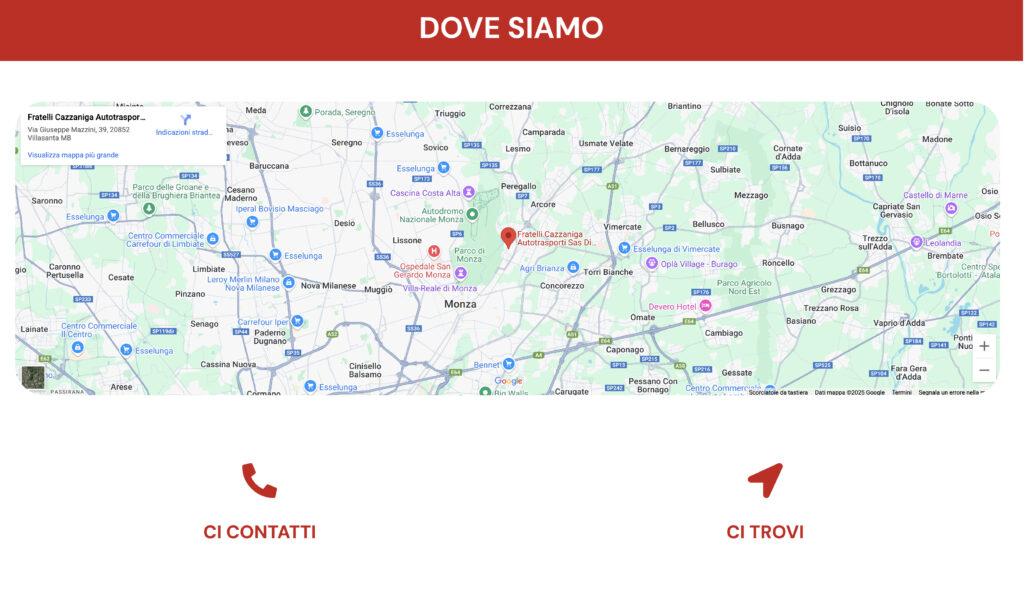 dove siamo cazzaniga sito web
