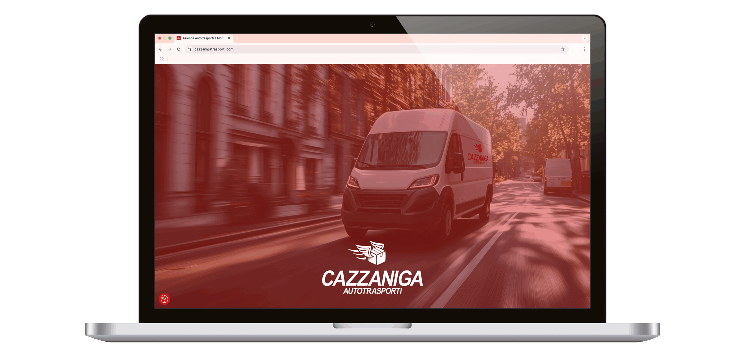 pc aperto sito web cazzaniga mockup